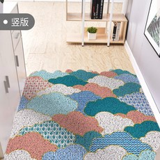 자바라 현관 매트 재단가능함 셀럽 실타래 진입문 카페트 도어매트 가정용, T04-80cm*120cm, C08-윤 싱 시아 웨이(세로타입)