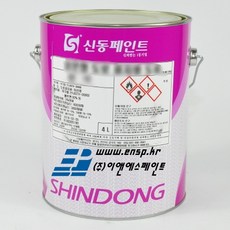 신동페인트 에나멜 흑색 무광 4L, 4000ml, 1개