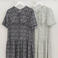 HS라이프 원피스 OPS 여름 반팔 드레스 홈웨어 하객룩 오피스 빅사이즈 플로랄 나염 307P669S 의류