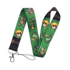 커버 홀더 젤다 학생 끈 카드 ID 은행 눈물 버스 휴대폰 신용, Lanyard C, 1개