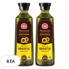 해표 해바라기유, 8개, 500ml