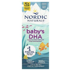 노르딕 내추럴스 베이비 DHA 1050mg DHA485/ EPA350 + 300IU 비타민D3 60 ml, 60ml, 1개