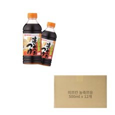 미쯔칸 농축 쯔유, 500ml, 12개