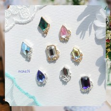 [네일재료] 메이크엔 크리스탈 부케 프레임 파츠 2개입, No.264-1