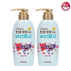 베비언스 핑크퐁 뽀뽀드득 바디워시 380ml 2개, 핑크퐁 뽀뽀드득 바디워시 380ml 2개/없음