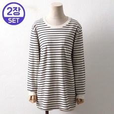 1+1 베이직 단가라 시보리 긴팔티 20Z117C 빅사이즈