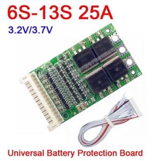 보호 보드 BMS 8S 리튬 이온 48V 36V 6S-13S 7S 12S 24V 25A LiFePO4 배터리 10S, 2) 6S-13S Li-ion 3.7V