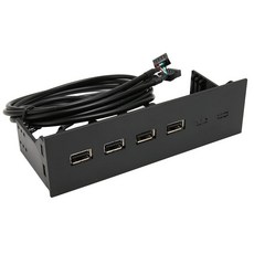 13cm 5.25인치 PC 다기능 대시보드 미디어 전면 패널 4개의 USB2.0 허브 포트 광학 드라이브 윈도우 컴퓨터 케이스용 금속 브래킷