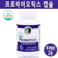 신프리바이오틱스 포스트바이오스틱 신바이오스틱 복합 17종 유산균 정 알약 프로 프리 바이오스틱 FOS 식약처, 2캔, 프로바이오스틱알약