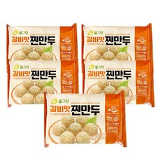 풀그린 렌지용 6구 갈비맛찐만두 168g x 5팩, 1세트