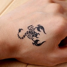 휴양지 셀프 패션 멍가리기 타투 스티커10p 2개 목뒤, 상세페이지참조