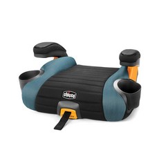 래치 부착 및 퀵 릴리스 제거 기능이 있는 Chicco GoFit Plus 백리스 부스터 카시트 40~110파운드의 어린이용 휴대용 여행용 시트. | 아이언/블랙