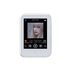 굿즈컴바인 스토어 미니뮤직플레이어, 4GB, 공식 표준 구성, 흰색 터치 스크린(Bluetooth 기능 포함)