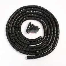 아이민 5M 전선정리 스네이크 커버 32MM 블랙 전선보호대 전선보호커버