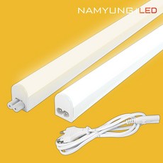 남영전구 LED T5 간접조명 플리커프리 신발장 커텐박스 우물천정 5w 300mm, 10w 600mm (주백색)4000k, 1개