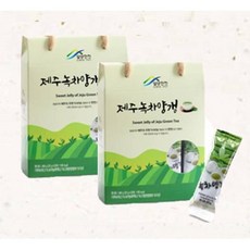 2개묶음 녹차양갱 달지 않은 말차 양갱이 20개입 어른간식 설명절선물세트 양갱세트 시댁선물 답례품, 2개, 400g