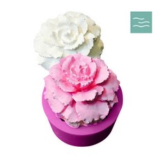 업사이클 비건 커피스크럽만들기 KIT (5인용), 마타바 카네이션 1구 3D 실리콘몰드, 1개