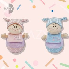 헤이지 오뚝이 세트 2개 핑크 파랑 아기오뚝이, 1개