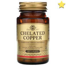 솔가 Chelated Copper 100정, 1개, 기본