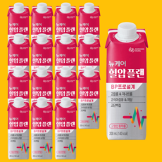 대상웰라이프 뉴케어 혈압플랜 BP 프로설계 저당 고단백 식사대용음료 200ml 16팩, 200ml 16개, 16개, 0.2l - ds200pro