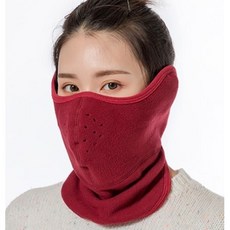 방한마스크 귀입목 올인원 겨울마스크 오토바이 배달 낚시 겨울산행 극세사 겨울등산 귀마개 넥워머 겨울 안면 마스크, 극세사올케어넥워머와인
