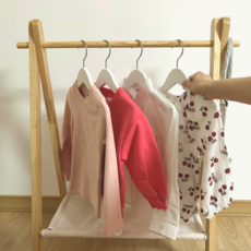 스타틱스 원목 유아 아기 어린이 행거 옷행거