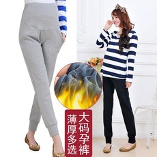 유니진컴퍼니 캐주얼 임부팬츠 봄 타입 순면 코튼 받침 빅사이즈 와이드 루즈핏 임신기간 캐쥬얼 핏아우터 긴바지 9부바지