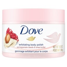 Dove 도브 석류 시어 바디 스크럽 Exfoliating Body Polish Body Scrub Pomegranate Shea 298g 2팩, 단일상품