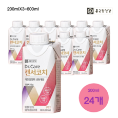 종근당건강 Dr.Care 캔서코치 암환자 영양식, 600ml, 8개 - 메디비아