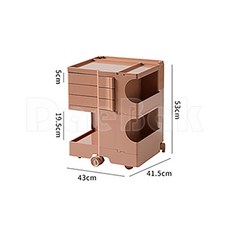 대박 기저귀정리함 이동식 360도 회전 주방 미용실 카트 수납 보관함 북유럽 친환경 Z-PM1357-1 이동 트롤리, 핑크 30형, 1개