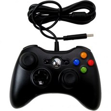 USonline911 XBOX용 조이패드 PC 엑박패드 무선 Xbox 360 컨트롤러용 USB 유선 게임 패드 교체 듀얼 진동 조이스틱 Windows 7 8 10블랙 ）용 Q1, 1개