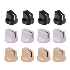 shangren 일렉트릭 기타 용 12pcs 볼륨 및 톤 포인터 노브 전위차계 캡, 설명, 플라스틱, 설명, 1개