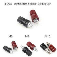 리튬 배터리 용접 전원 클립 터미널 커넥터 구리 권선 나사 난연성 블록 M6 M8 M10 2 개, [02] M8, 2개