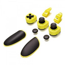 Thrustmaster ESWAP 노란색 색상 팩-PS4 / PC 용 ESWAP PRO 컨트롤러 용 공식 노란색 및 검은 색 모듈 7 개가 포함