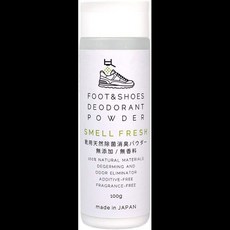 SMELL FRESH 스멜 프레쉬 신발 탈취 파우더 100g 제균제 무첨가 무향료 냄새 지우기 잡기 일본제 언덕 아래 발 부츠 운동화