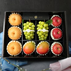 [8/29순차출고][백화점 프리미엄] 샤인머스켓+사과+배+애플망고 4.5kg내외 혼합선물세트, 1세트
