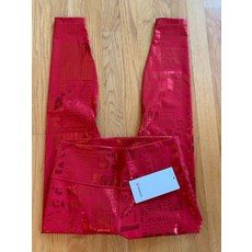 226264 룰루레몬 Wunder Under HR Tight 28" 20 YR Manifesto 레드 Foil 12 w 가방 0118