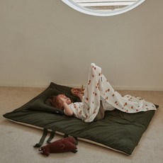 두두앤솜 어린이집 낮잠이불 커버 패드, 보타닉핑크