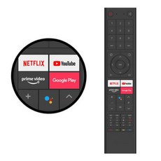 새로운 원본 CHIQ TV 원격 L43M8T 안드로이드 스마트 TV 리모컨 43 인치 | 풀 HD | 구글 플레이 스토어 |, 한개옵션0, 한개옵션0
