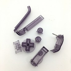 17 가지 색상 A B / L R D 패드 전원 켜기 끄기 버튼 게임 보이 어드밴스 GBA 용 키패드, Clear purple