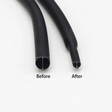 열수축 튜브 1M/5M 검정색 0.8- 16mm 슬리빙 랩 와이어 DIY 커넥터 수리 판매, [01] Black, [11] 8mm, [01] 1M, 1개