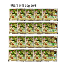 일회용 개별포장 진조미 쌈장 캠핑 여행용, 20개, 30g