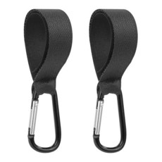 2pcs Baby Stroller Hooks Clips Stroller Accessories Aluminum Alloy Carabiner Velcro Cart Organizer D, 02 2pcs, 2개