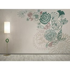 빈티지플라워벽지