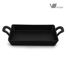 디에이트 시그니쳐 무쇠 통주물 사각 그라탕기, 25.6cm*12.2cm, 1개