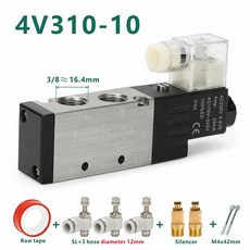 솔레노이드 밸브 공기 제어 포지션 포트 웨이, 1개, 5.SL 4V310-10 12mm