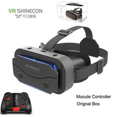 AR글래스 스마트글래스 VR안경 헬멧 VR 안경 가상 현실 헤드셋 구글 판지 오리지널 박스 포함, 4.VR MOCUTE