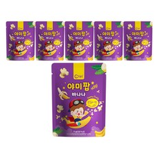 오늘도 아기과자 야미팝 25g, 바나나, 6개