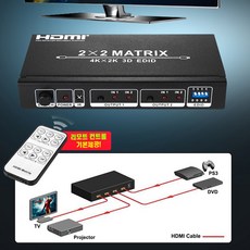 NEXT 2202HDM 2대2 매트릭스 스위치, 1개