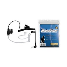 [미국] 532713 MaximalPower RHF 617-1N 3.5mm RECEIVER/LISTEN ONLY Surveillance Headset Earpiece with Cl, Black